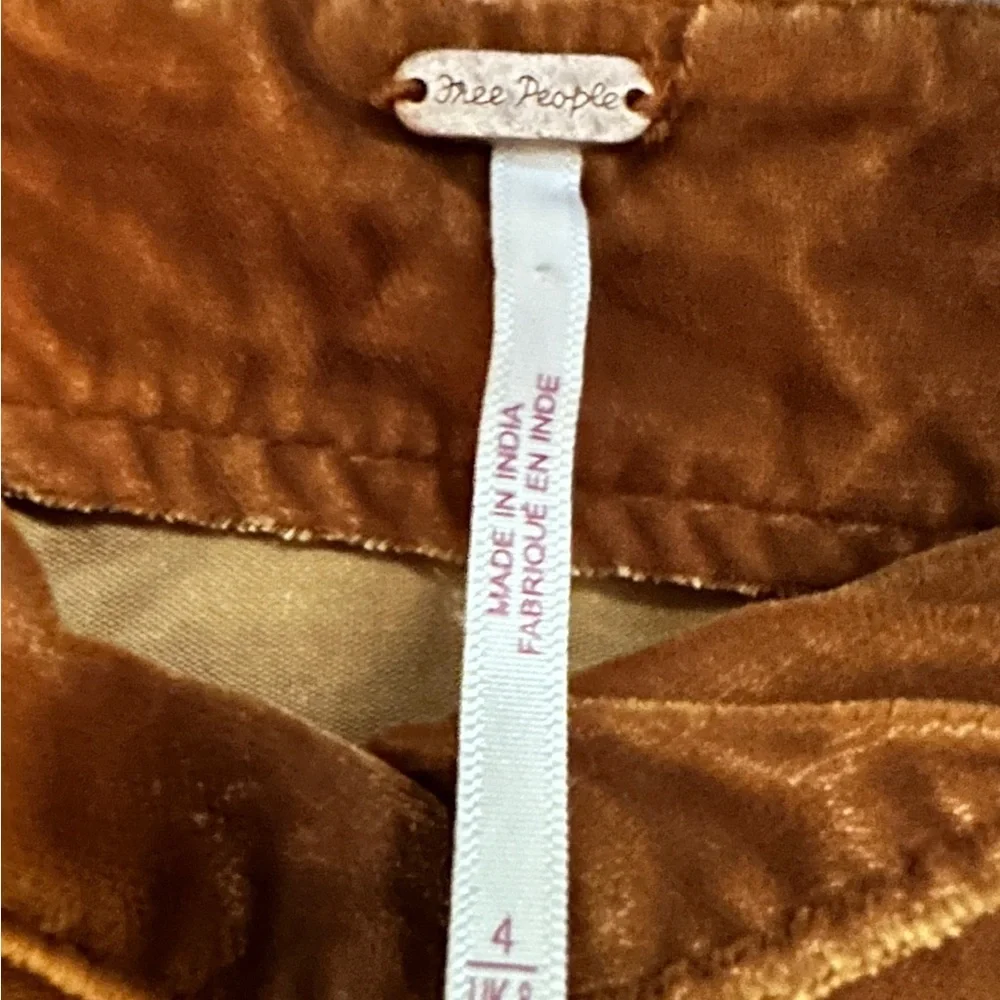 Free People Velvet micro mini Skirt in Rich Brown - Picture 5 of 5